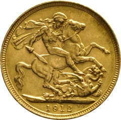 Pièce Souverain Or 1912 (S)