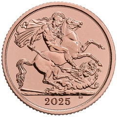 Pièce Demi Souverain Or 2025