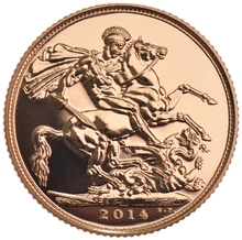 Pièce Souverain Or 2014