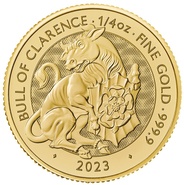 2023 Taureau de Clarence Collection Tudor Beasts Pièce d'Or de 1/4 Once