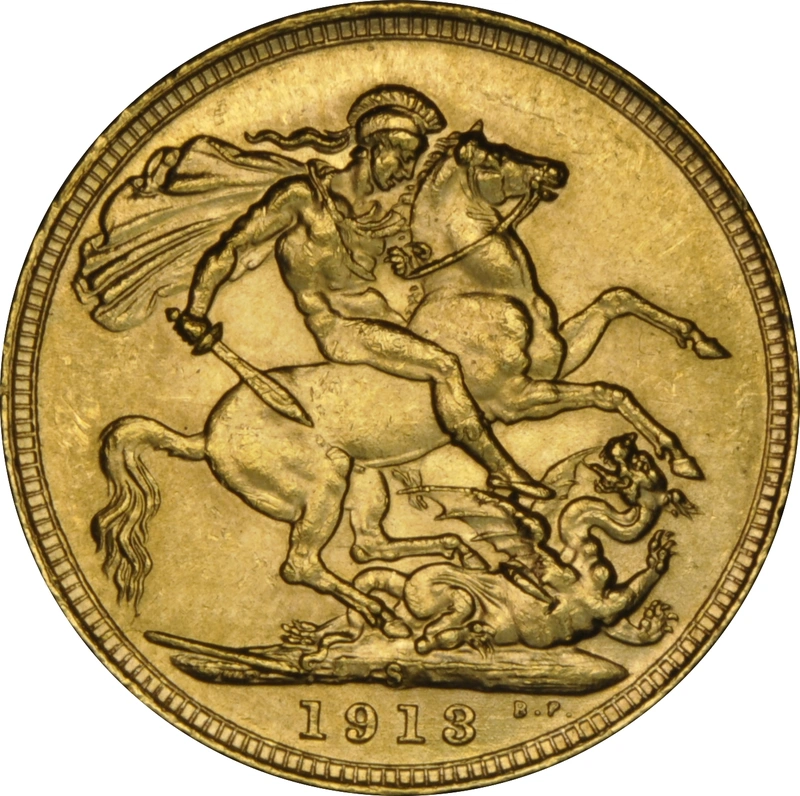 Pièce Souverain Or 1913 (S)