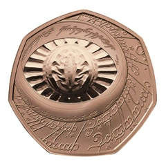 2026 50p Œil de Sauron - 25e anniversaire du Seigneur des Anneaux Pièce d'Or Proof en Coffret