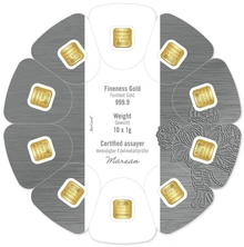 Lingots d'Or 10g (1g x 10) Multidisque Heraeus