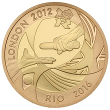 Double Souverain Or 2012 le Transfert du Drapeau Olympique de Londres À Rio