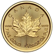 2025 Pièce Or 1/20 once Feuille d'érable Canadienne