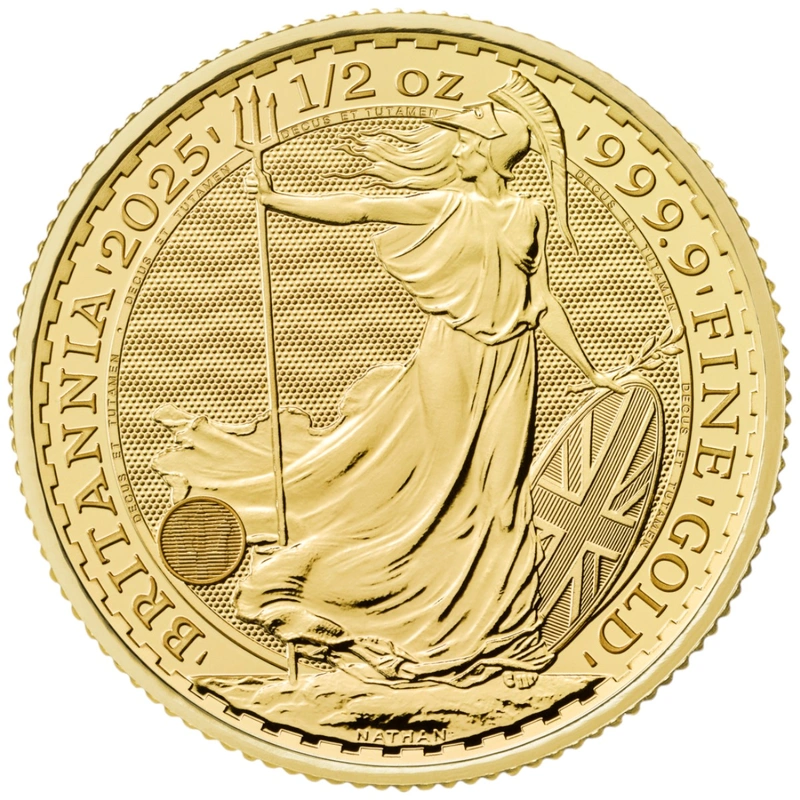 Pièce Britannia Or 1/2 Once 2025