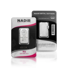 Lingot d'Argent 20g Nadir Minted