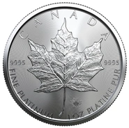 Pièce Maple Leaf Platine 1 Once 2022