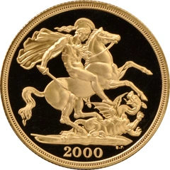 Pièce Double Souverain Or 2000 BE