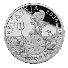 2026 Britannia UK 2oz Pièce d'argent �preuve