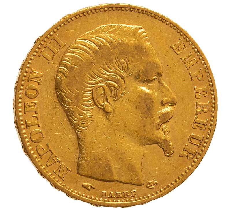 20 Francs Or Napoléon III Tête Nue 1858 A
