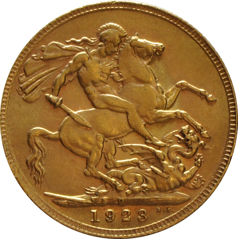 Pièce Souverain Or 1923 (P)