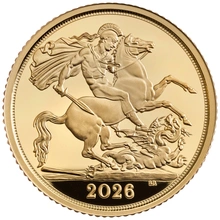 Pièce Demi Souverain Or 2026 BE