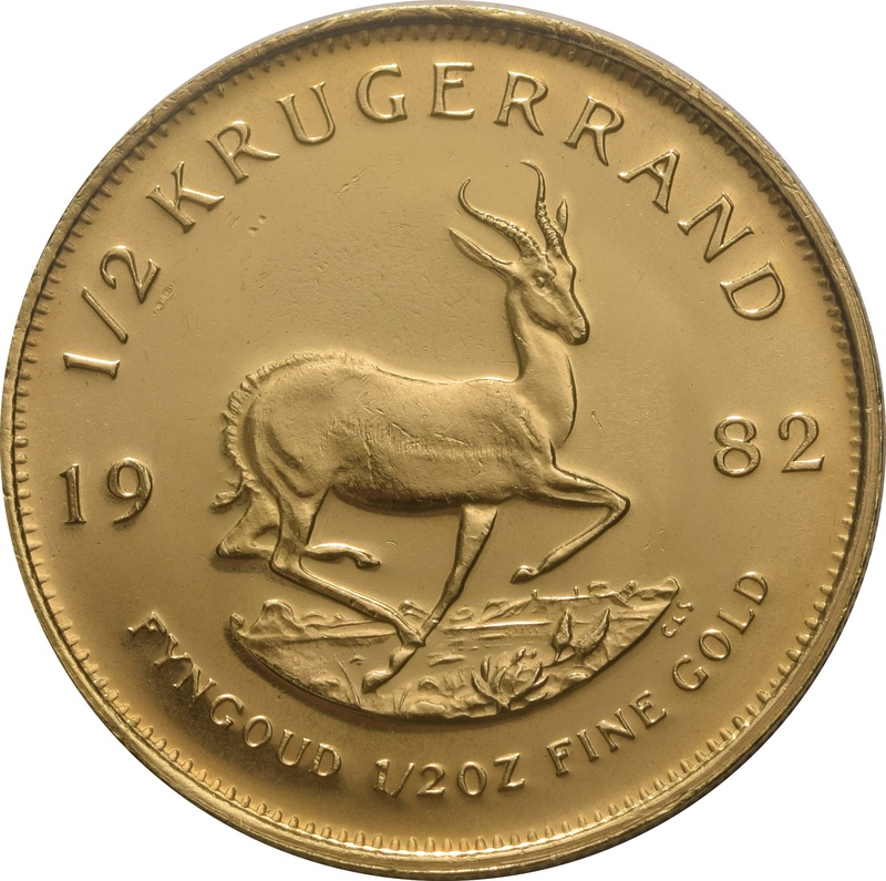 Krugerrand Or 1/2 Once Notre Choix