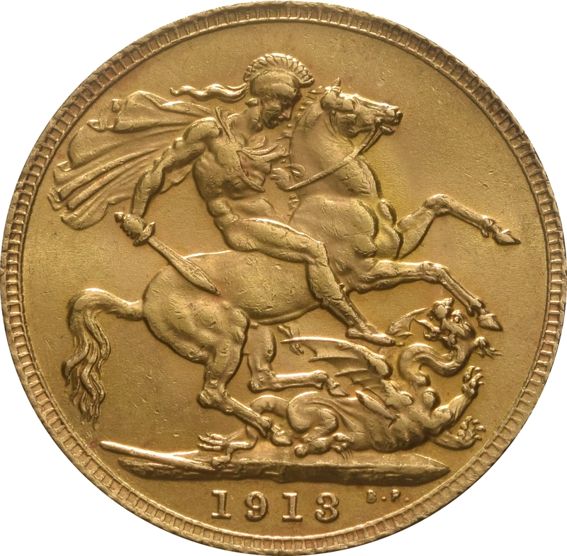 Pièce Souverain Or 1913