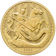 2024 St George et le dragon Pièce d'or 1oz