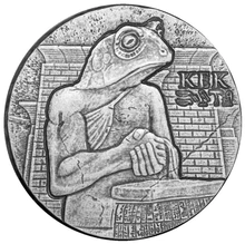 Pièce Reliques Égyptiennes Argent Reliques Égyptiennes Kek 5 Onces