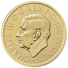 Pièce d'or Britannia 2024 de 1 once dans un coffret cadeau