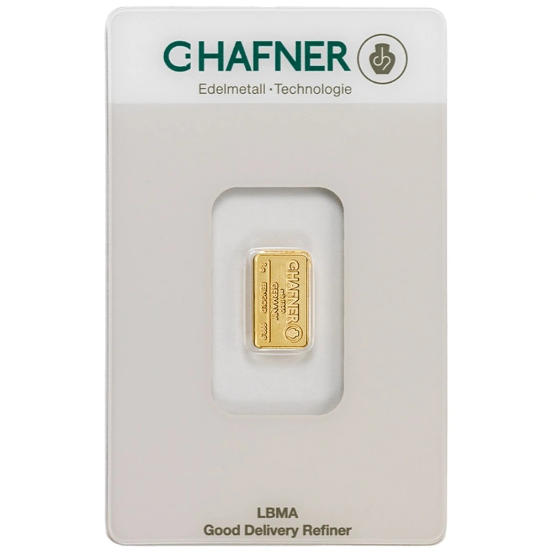 Lingot d'Or 1g C. Hafner