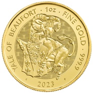 2023 L'Éale de Beaufort Collection Royal Mint Queen's Beasts Or 1 Once