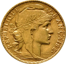 Pièce 20 Francs Or Marianne Coq Dieu Protège la France en Boîte