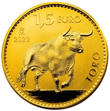 Pièce Taureau Espagne Or 1 Once 2022
