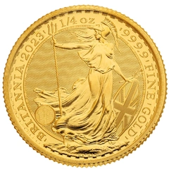 Pièce Britannia Or 1/4 Once 2023 Elisabeth II