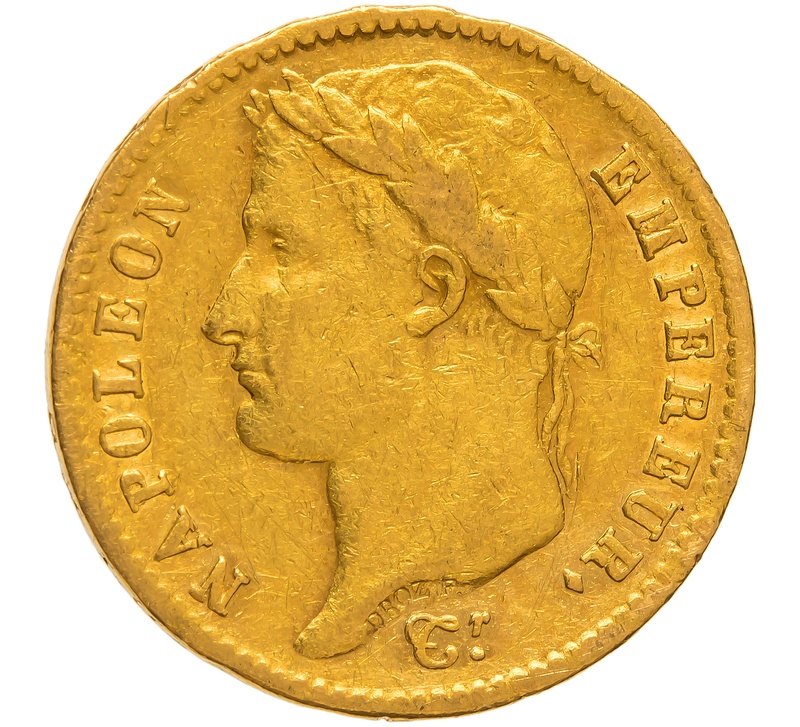 20 Francs Or Napoléon I Tête Laurée 1808 A