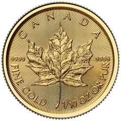 Pièce Maple Leaf Or 1/10 Once 2025
