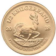Pièce Krugerrand Or 1/2 Once 2018 BE