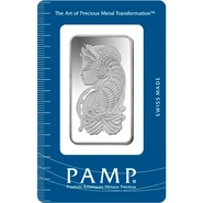 Lingot d'Argent 50g Pamp