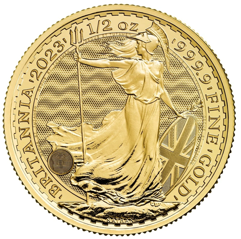Pièce Britannia Or 1/2 Once 2023 Charles III