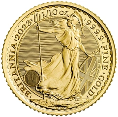 Pièce Britannia Or 1/10 Once 2023 Charles III