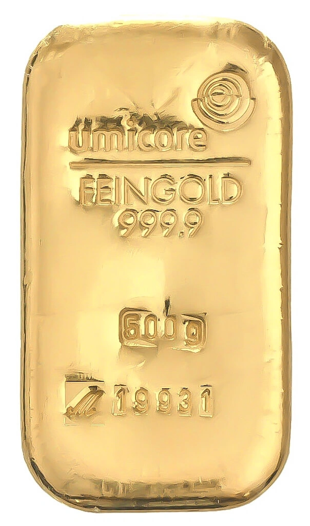 Lingot d'Or 500g Umicore