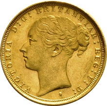 Souverain Or Victoria Tête Jeune 1886 (S)