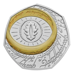 2026 50p Œil de Sauron - 25e anniversaire du Seigneur des Anneaux Pièce d'Argent Proof en Coffret
