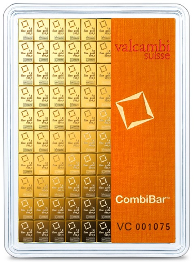 Lingot d'or Combibar 100 x 1 gramme - Valcambi