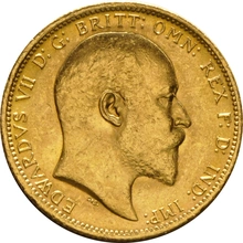 Pièce Souverain Or 1905 Édouard VII S