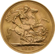Pièce Souverain Or 1957