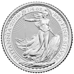 Pièce Britannia Argent 1/4 Once 2026