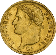 Pièce 20 Francs Or Napoléon I Tête Laurée Notre Choix 1807 à 1815