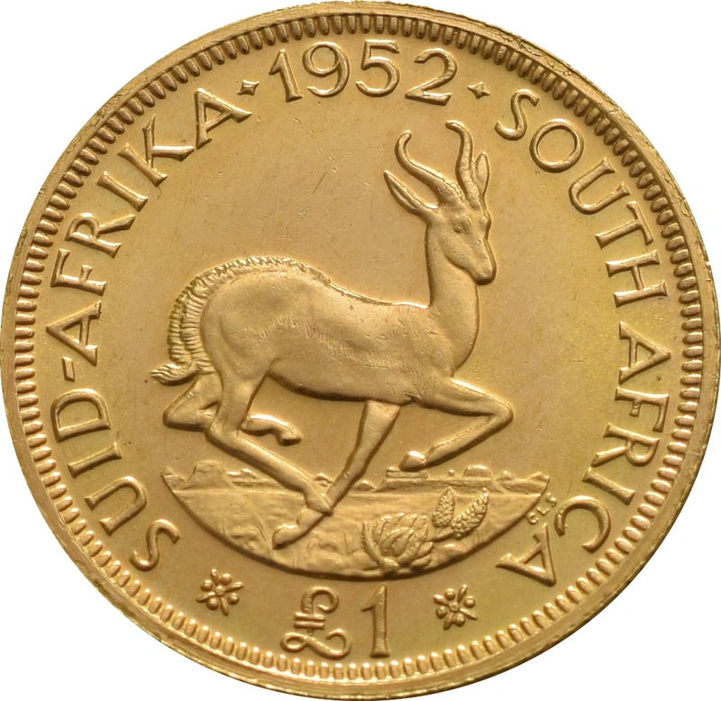 1952 1 £ Afrique du Sud George VI