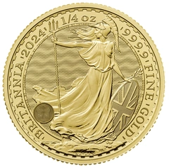 Pièce Britannia Or 1/4 Once 2024
