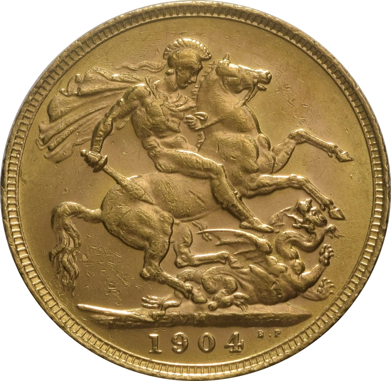 Pièce Souverain Or 1904 Édouard VII M
