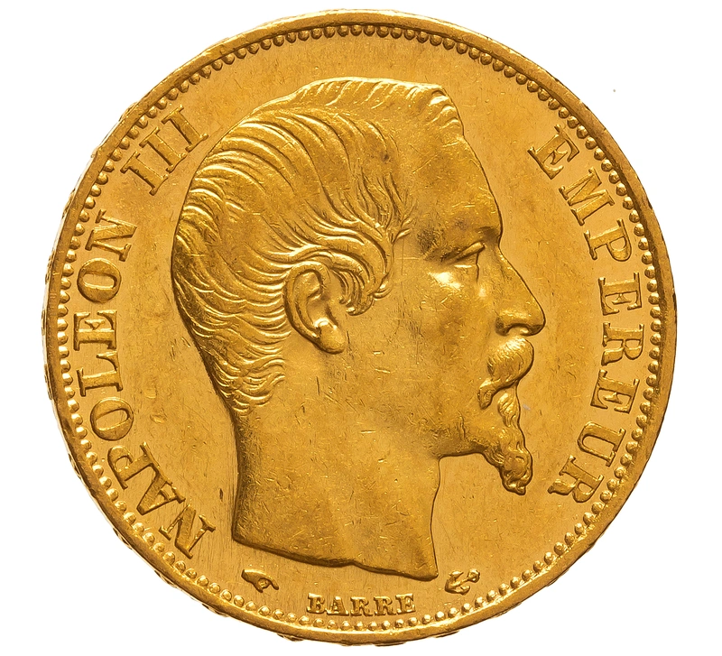 Pièce 20 Francs Or Napoléon III Tête Nue 1859 A