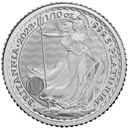 Pièce Britannia Platine 1/10 Once 2023