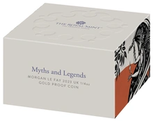 Pièce Mythes et Légendes Or 1 Once 2023 Morgan Le Fay en Boîte