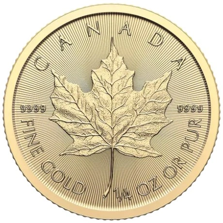 Pièce Maple Leaf Or 1/4 Once 2024