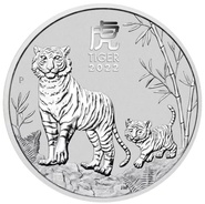 Collection Perth Mint Lunar de 1 once en argent - 2022 Année du Tigre