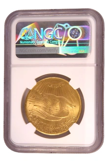 1909 Pièce d'or Double Eagle St Gaudens Head de 20 $ San Francisco NGC MS63+